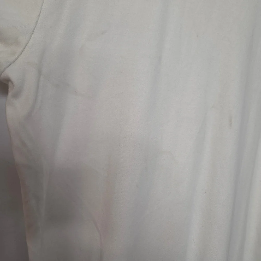 Polo Ralph Lauren Mens Large Cream White Short Sleeve Cotton Pony Logo Polo